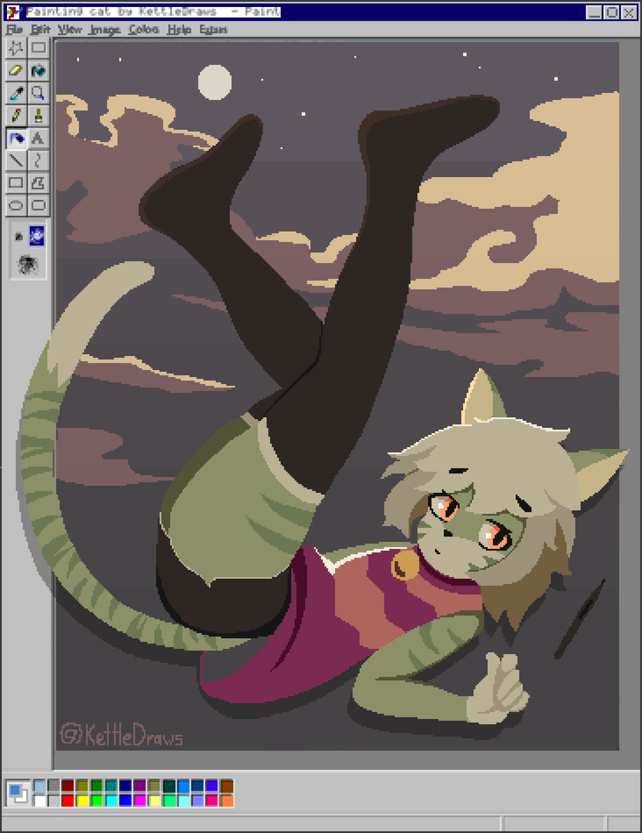 KettleDraws's tweet image. Painting cat 2
#furryart #furryartist #furryartwork