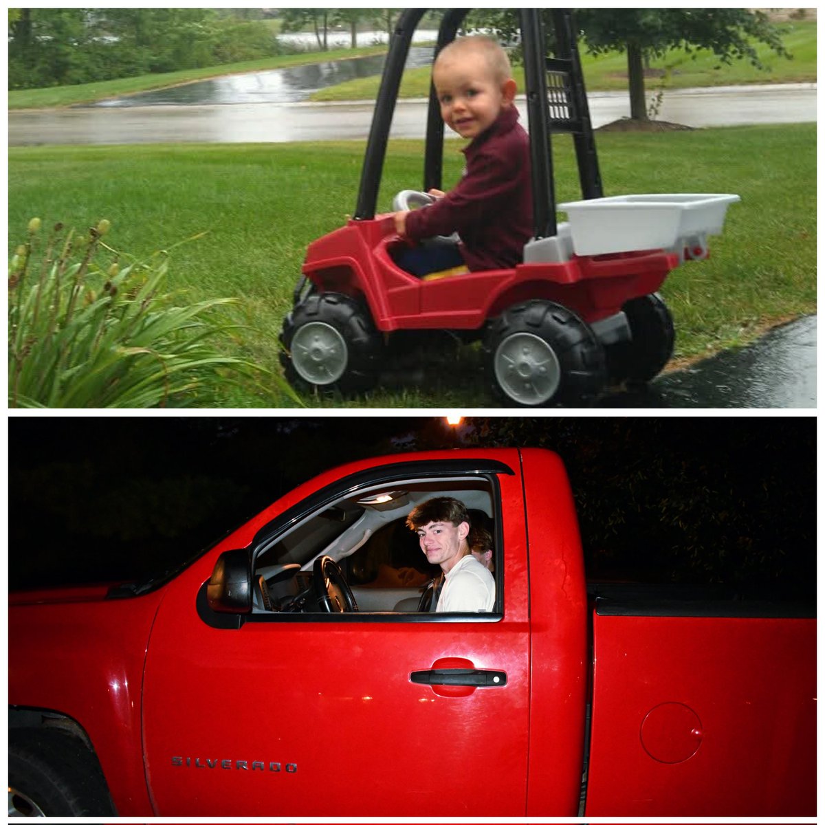 BaseballEdmonds's tweet image. Brice turns 16 today!!! Red Truck for 1st Birthday,  Red Truck for 16th Birthday!! Somethin' 'Bout a Truck"
