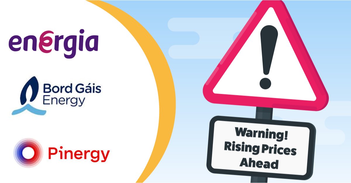 It’s been a busy week for energy customers in Ireland. 

Four suppliers: Energia, Electric Ireland, Pinergy, and Bord Gáis Energy have announced price changes. See what has been happening, and what it means for bills. #IrelandEnergy #EnergyPrices

powertoswitch.ie/energy-prices-…