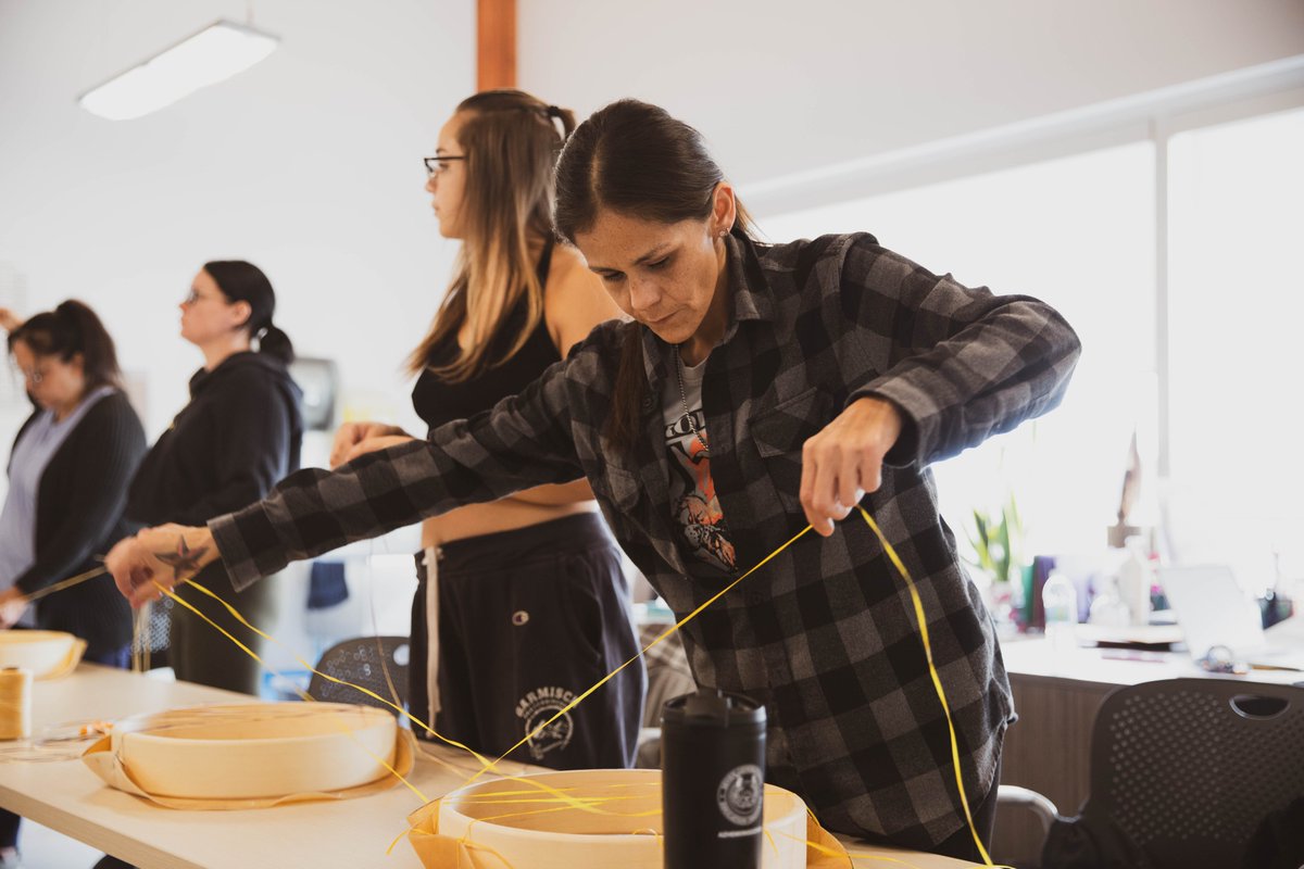 Last week, learners in our Azhemiinigoziwin women's empowerment program learned to make hand drums with the help of Teddy Copenace. 

Are you looking for ways to celebrate your Anishinaabe culture? Consider becoming an SGEI student today and earn more at 7generations.org