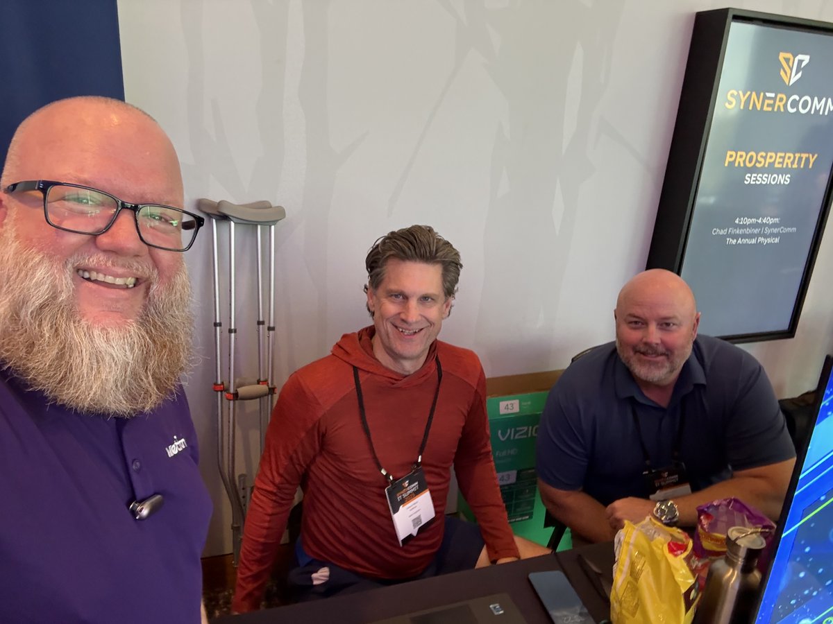 NetBrainTech's tweet image. Grateful to connect with cybersecurity leaders at @SynerComm’s IT Summit 2025 in Milwaukee! 
🎤 Great energy around network automation during Nigel Hickey's (@vCenterNerd) “NetBrain + Security” session. 
Thanks to everyone who stopped by our table!