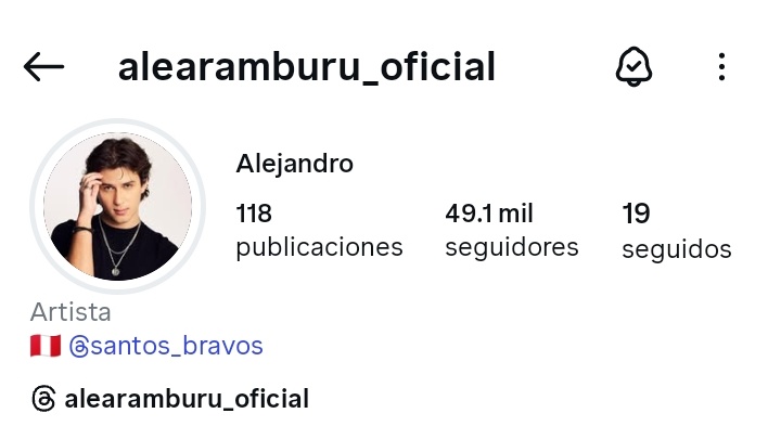 Alejandro Aramburú alcanzó los 49 mil seguidores en Instagram! 🎉

Falta poco para llegar a los 50 mil, si aún no lo sigues, este es el momento. 

🔗: instagram.com/alearamburu_of…

#SANTOSBRAVOS #STBV #SANTOS_BRAVOS