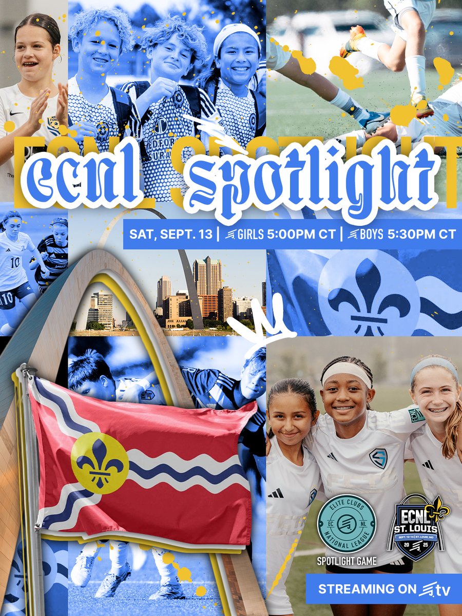 🔦 ECNL St. Louis’s top U14 Girls and Boys talent will take the field in a best-vs-best showcase on day two at Creve Coeur Park Soccer Complex.

In partnership with US Club Soccer id2 Program, these matches shine a spotlight on the next generation of stars, streamed live on