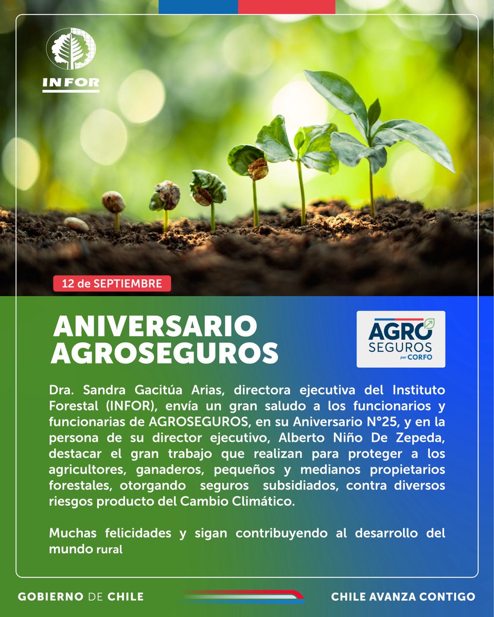 🎉🌾 ¡Hoy saludamos a AGROSEGUROS en su 25° aniversario! 🌾🎉