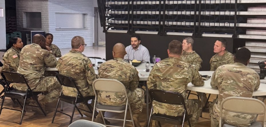 Honored to meet <a href="/GeorgiaGuard/">GA National Guard</a> members serving in DC. Made possible because of the strong leadership of <a href="/realDonaldTrump/">Donald J. Trump</a> and supported by <a href="/BrianKempGA/">Brian Kemp</a>.

One Guardsman shared memorable words of thanks from a resident,  “I didn’t realize I had felt unsafe, until I felt safe.”