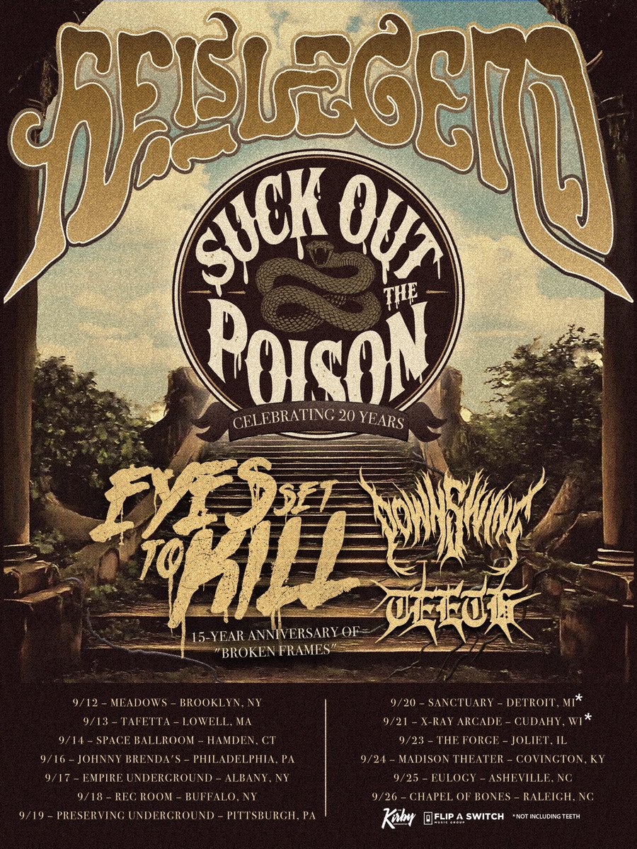 Tour starts today. Come get some brand new exclusive merch