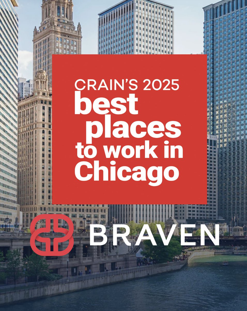 Braven (@bebraven) on Twitter photo Braven is proud to be named one of <a href="/CrainsChicago/">Crain's Chicago Business</a>’s Best Places to Work!
Read more at chicagobusiness.com/awards/best-pl…
#BeBraven #PutEducationtoWork #Chicago Braven is proud to be named one of <a href="/CrainsChicago/">Crain's Chicago Business</a>’s Best Places to Work!
Read more at chicagobusiness.com/awards/best-pl…
#BeBraven #PutEducationtoWork #Chicago