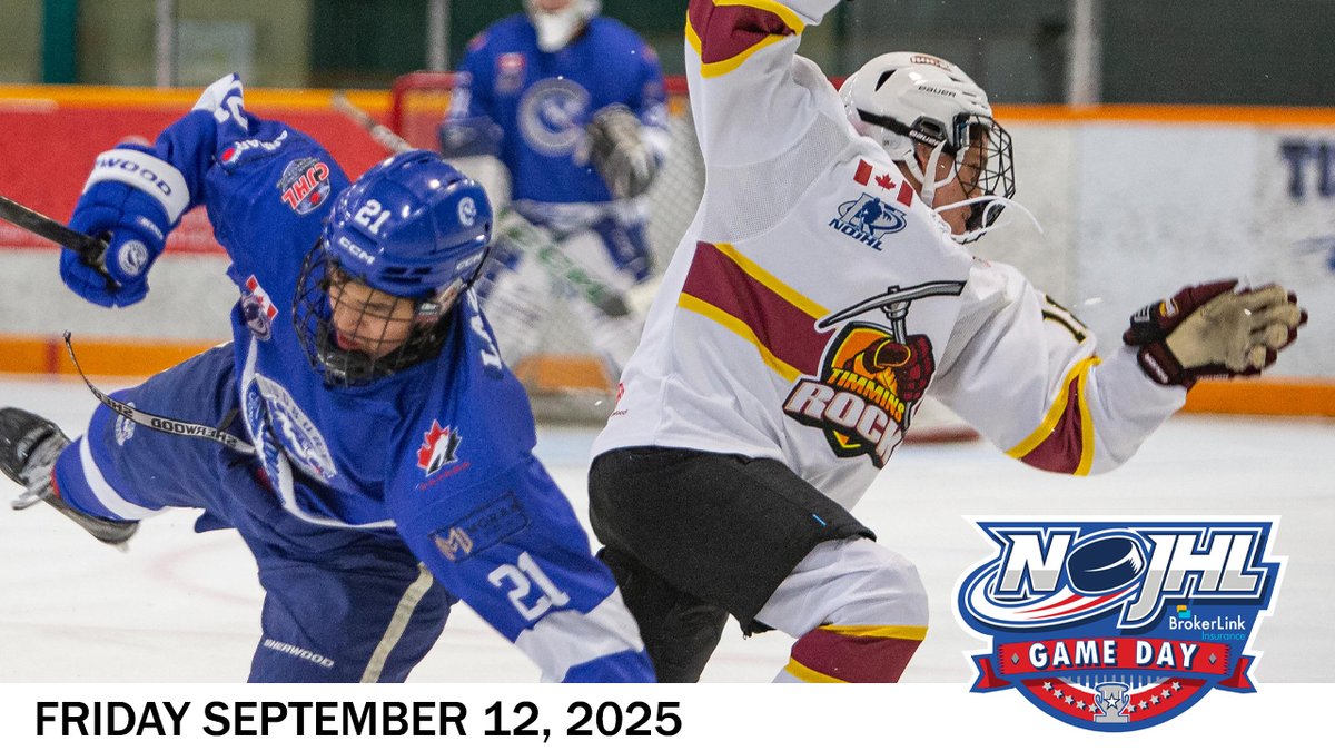 Today’s NOJHL Game Day video is here! 🚨
Catch all the action from last night + a look at what’s on tap around the league this Friday night! 🏒🔥
🎥 Watch now ⬇️

youtu.be/dWRjb8tpGuk?si…