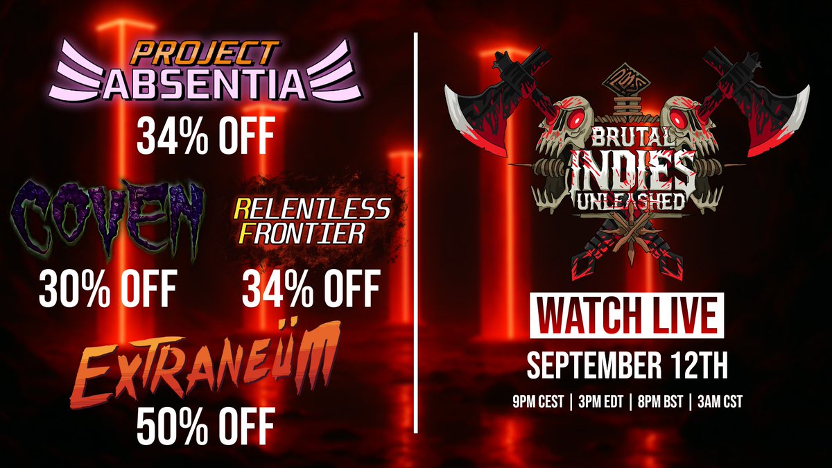 We've  got deals on deals and all kinds  of announcements today, so be  sure to check out Zlimbratski's stream starting NOW and also the Steam  sale!