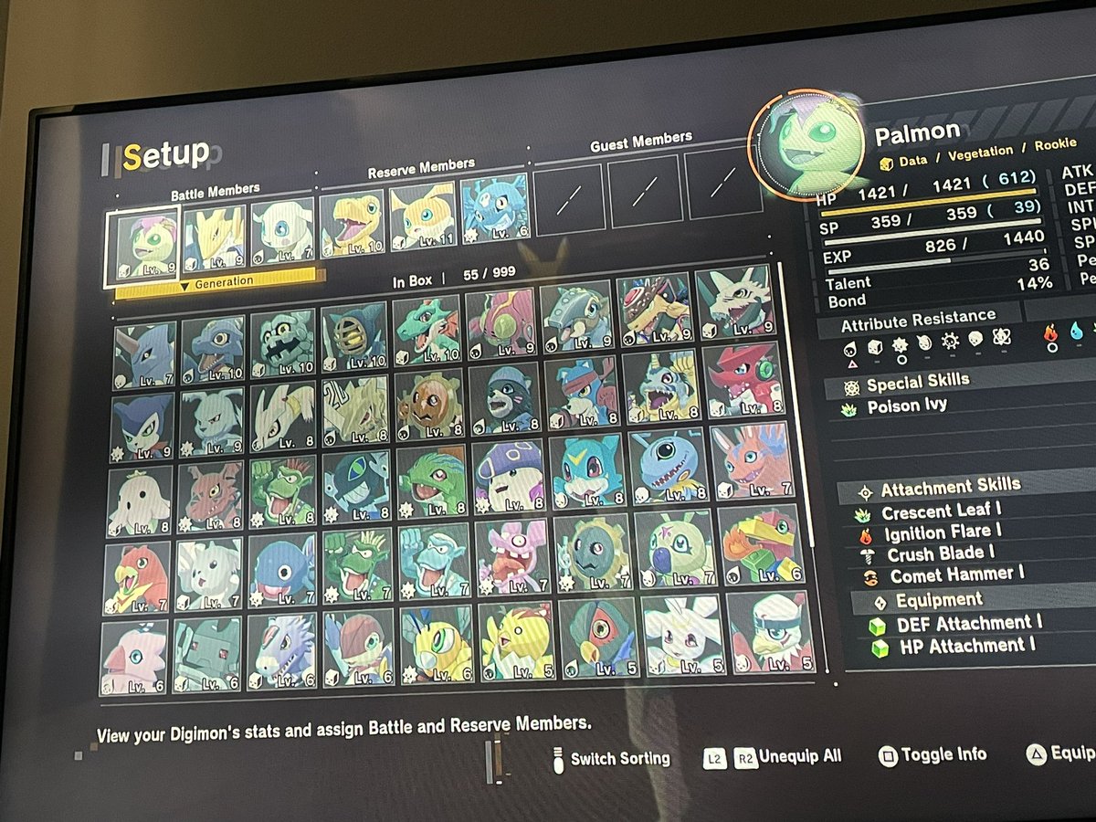 Stevengomoo's tweet image. I’ve gotten every obtainable rookie Digimon in the demo looool