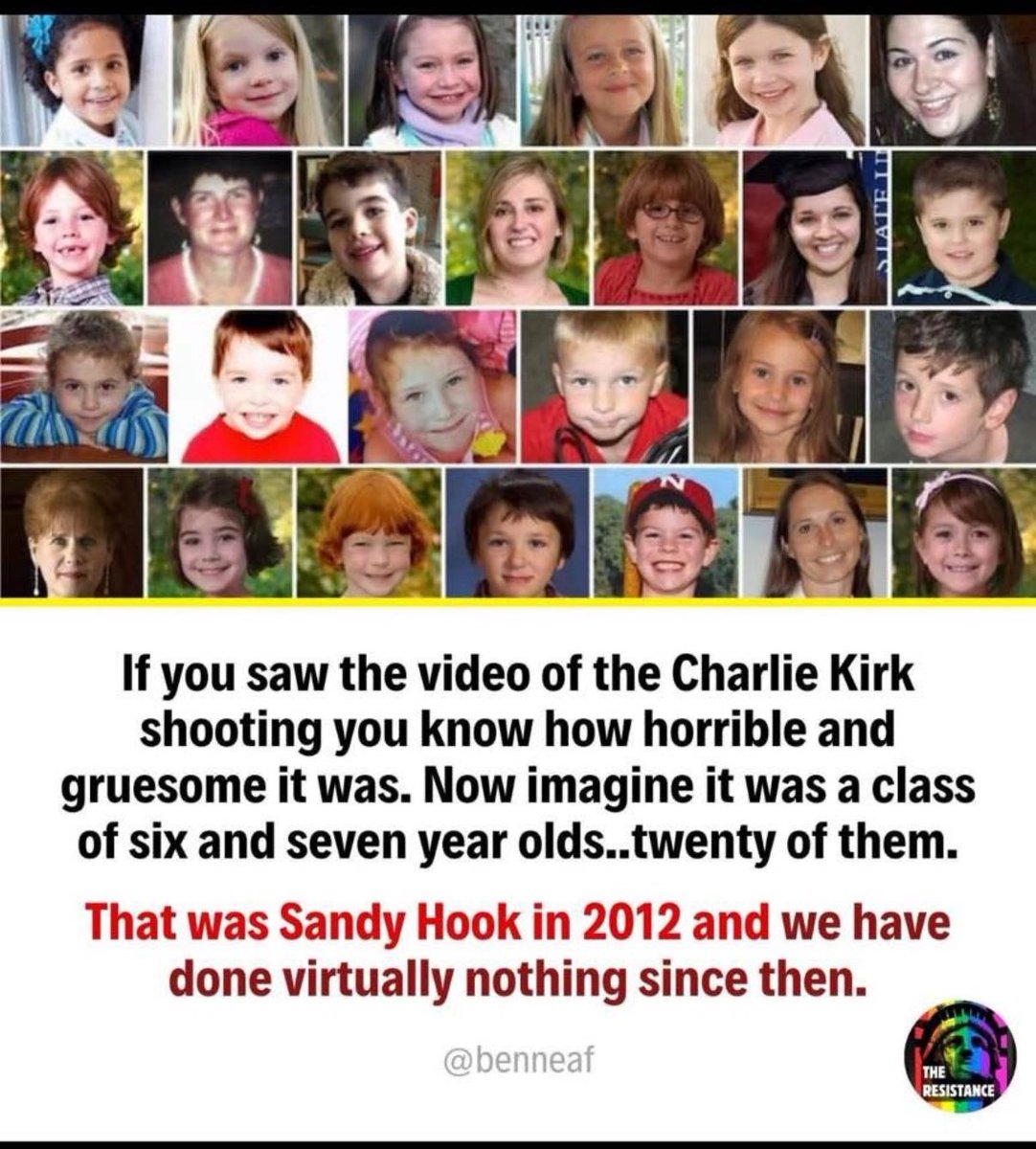 Says it all. 
#CharlieKirk #EndGunViolence