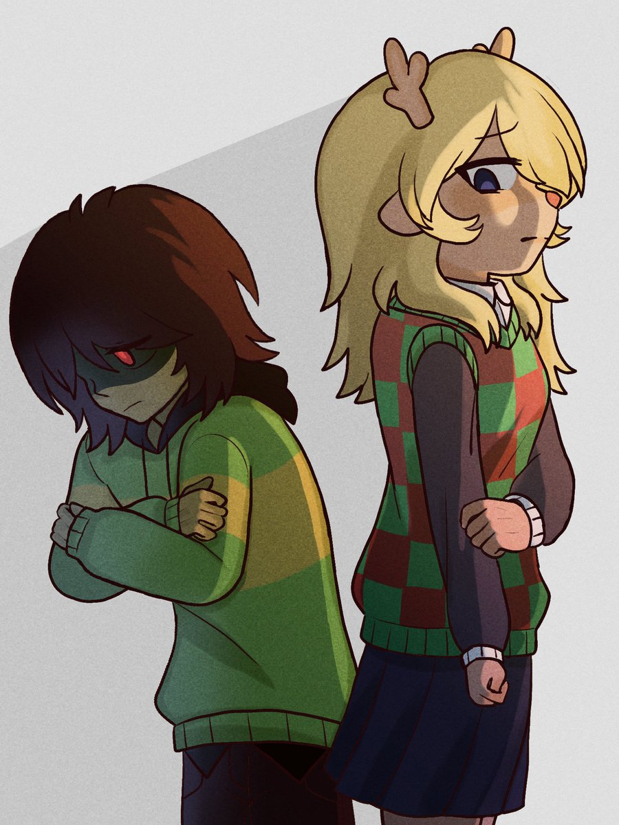 The distance between two 
#DELTARUNE #kriselle