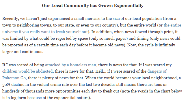 EconomPic's tweet photo. The "for profit nature of news organizations (fear sells) and strawmen politicians build utilizing some randomly occurring event as "proof" it happens all the time and you have a recipe for disaster."

#fuckthebots

https://t.co/95CLo7MpvX https://t.co/h7JD8rqTPe