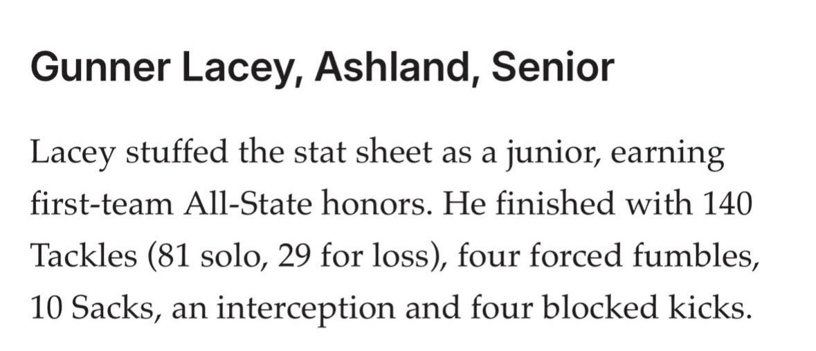 Blessed to be named one of the best linebackers in Ohio🗣️🔥 per. Cleveland Plain Dealer