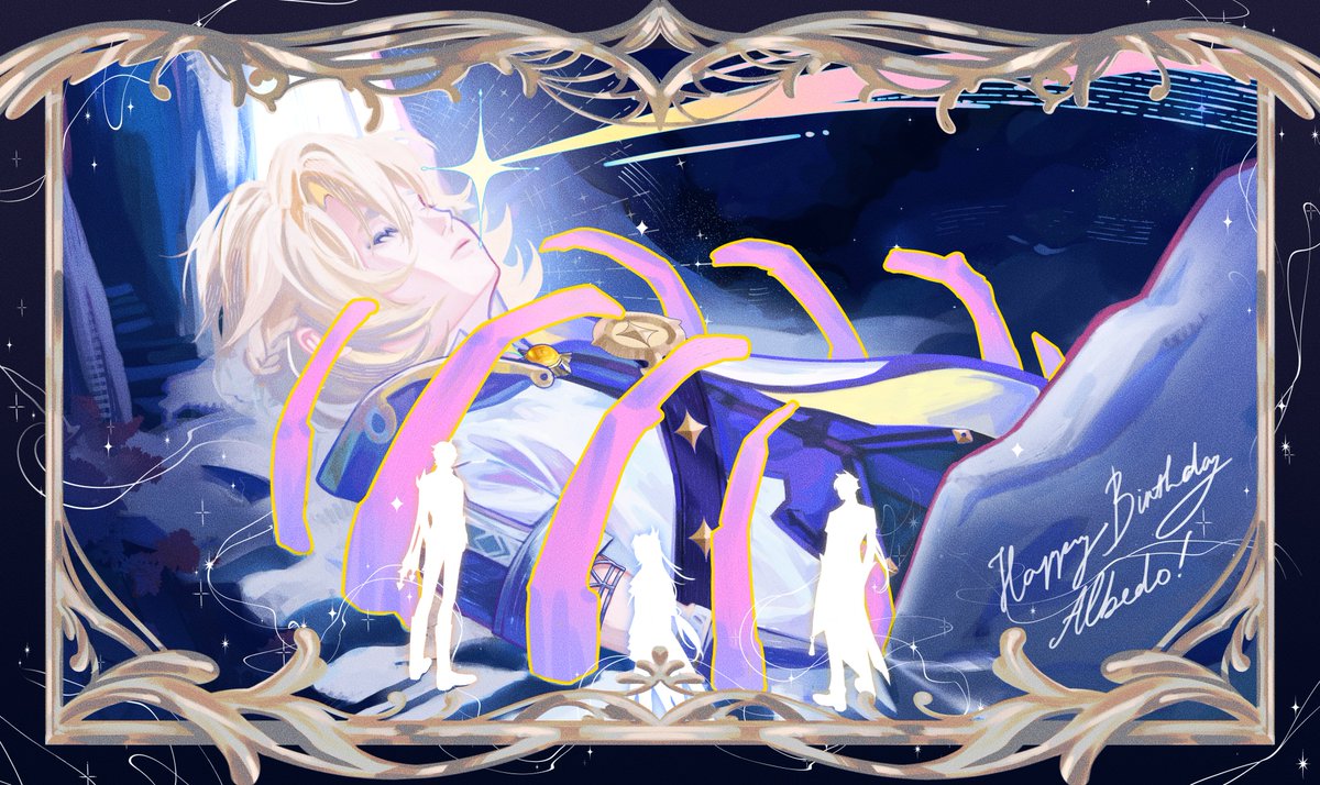 It's already Albedo's birthday in my timezone! Happy birthday to my dearest baby!! 🥰🥰