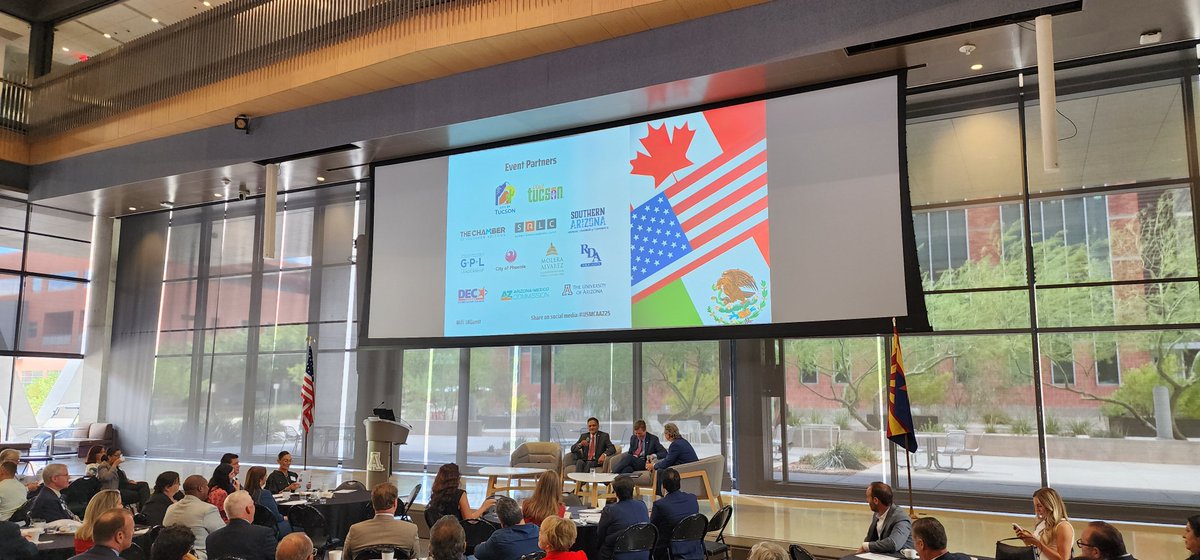 La prosperidad compartida y el bienestar de las comunidades 🇲🇽 en América del Norte, incluida la ciudad de Tucsón, tienen en el TMEC un gran baluarte 🇺🇲-🇨🇦

Recibimos con entusiasmo la conversación informada y positiva en #USMCAAZ25 con aliados y amigos de México.