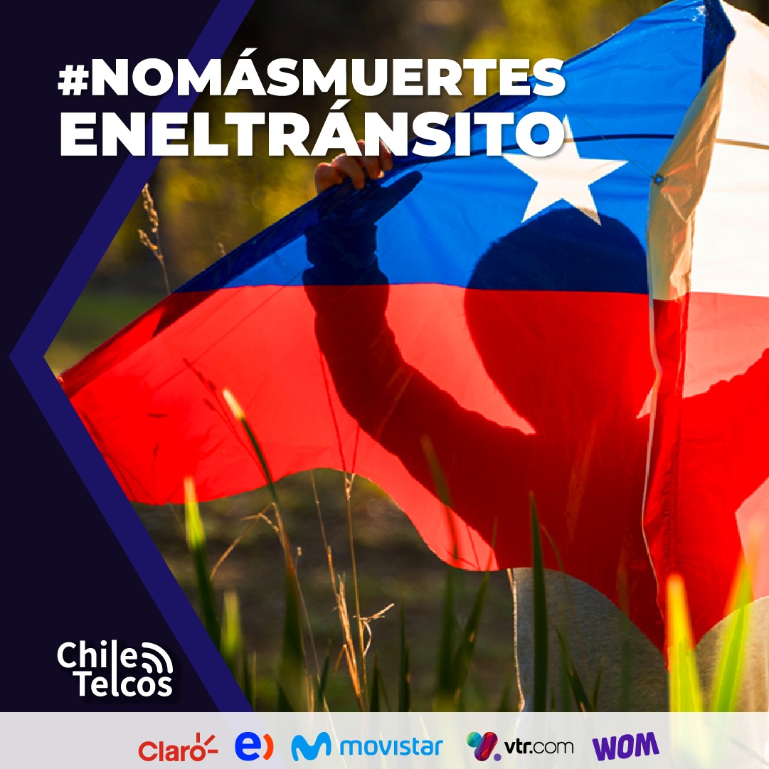 #NoMásMuertesEnElTránsito

Como ChileTelcos queremos recalcar la importancia del autocuidado en estas Fechas Patrias.

🇨🇱 Por un #18Seguro. Si bebes, no manejes. Si manejas, no uses el celular.

#LasTelecomunicacionesSalvanVidas