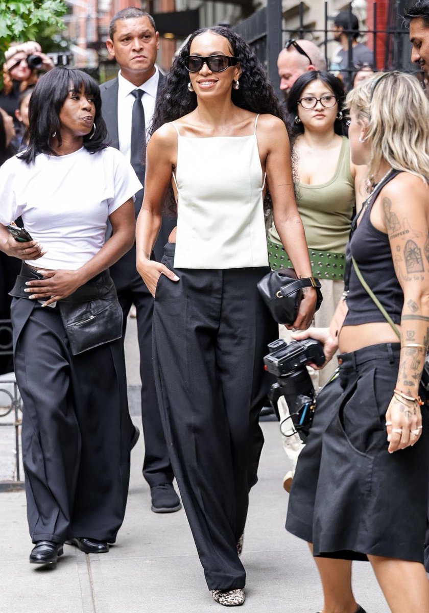 solange at the calvin klein fashion show today