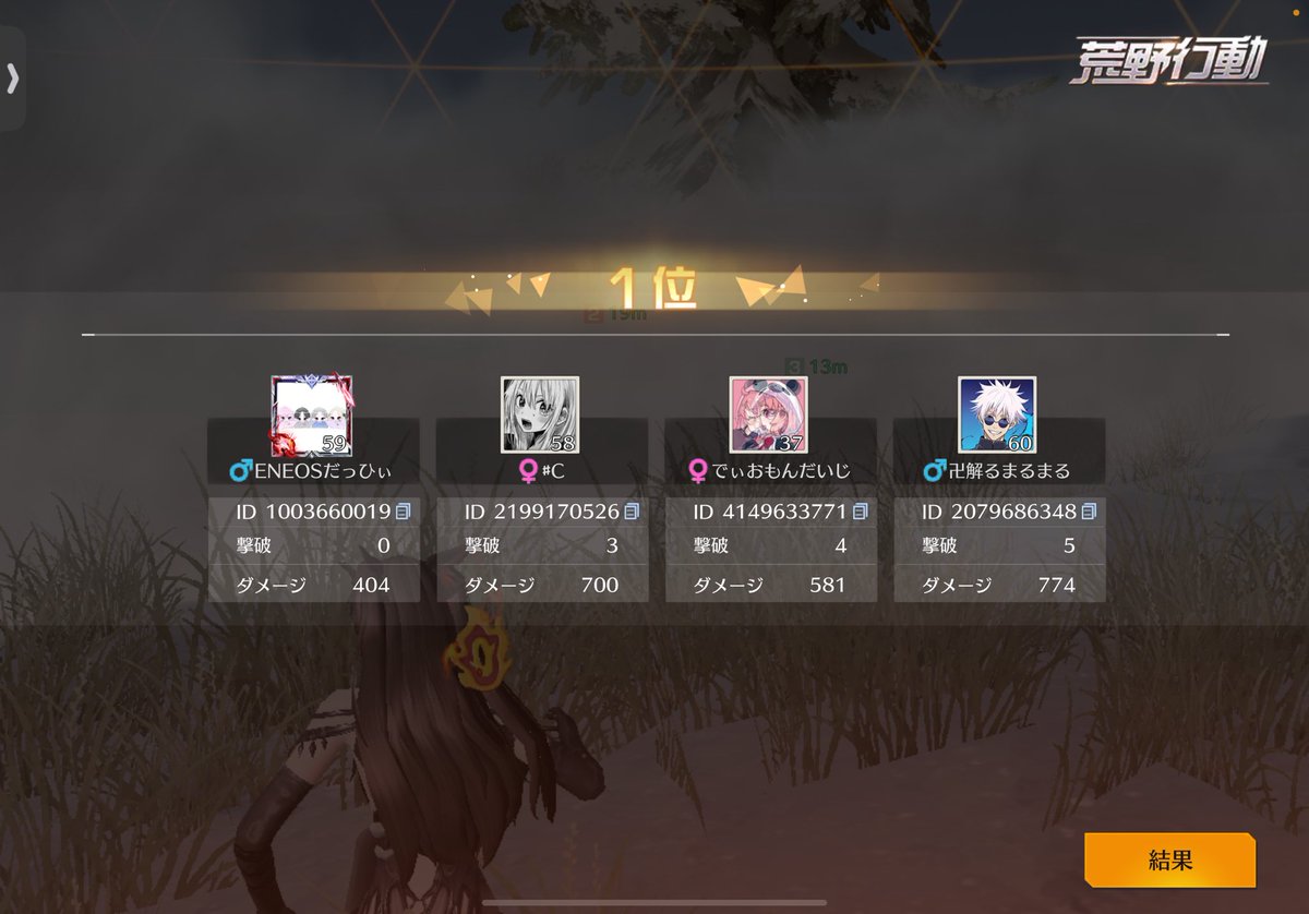 深夜初メンツで2勝✌️
スカーH縛り鼻息荒らして打ってたら死んだけどキャリーして貰えた🙂