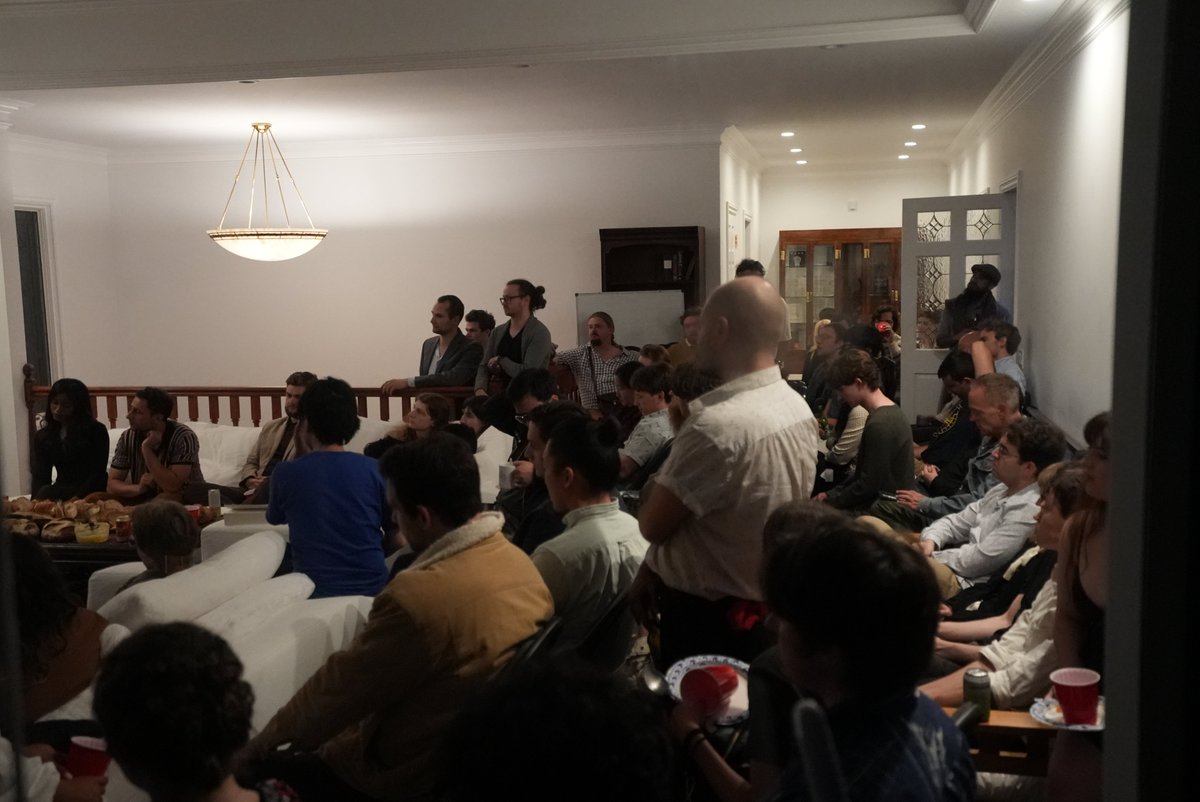 Thank you to everyone who came out for the Avalon Inaugural! Thank you to those who helped prepare the lamb and helped set up, and to our guest Seán Crotty. We squeezed in 110 people for our panel on post-academic America. Looking forward to building something new with all of you