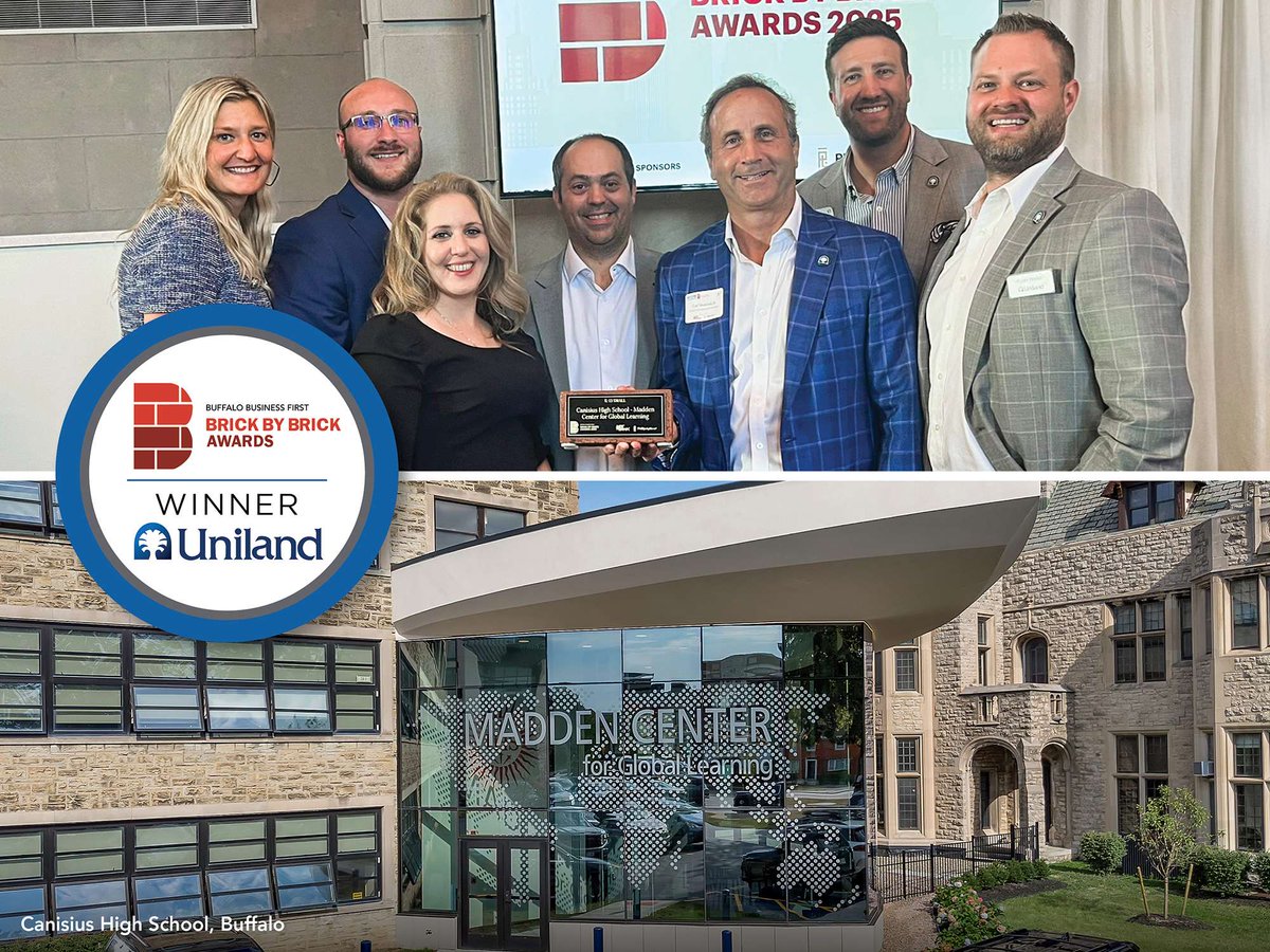 Back to School: Uniland is excited for the opportunities that <a href="/CanisiusHS/">Canisius High School</a> students will be utilizing this academic year at their innovative Madden Center for Global Learning! Uniland was proud to lead the construction management of this <a href="/BfloBizFirst/">Buffalo Business First</a> BxB Award-winning project.