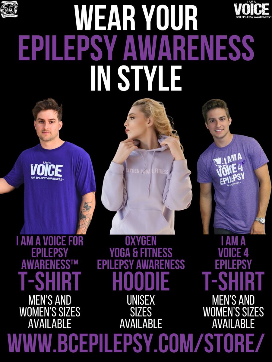 BCEpilepsy's tweet photo. Wear your epilepsy awareness in style with one of our t-shirts or hoodies! Visit https://t.co/HeepxYhz9v to make your purchase today! #Epilepsy #EpilepsyAwareness https://t.co/f7dR48fNJz