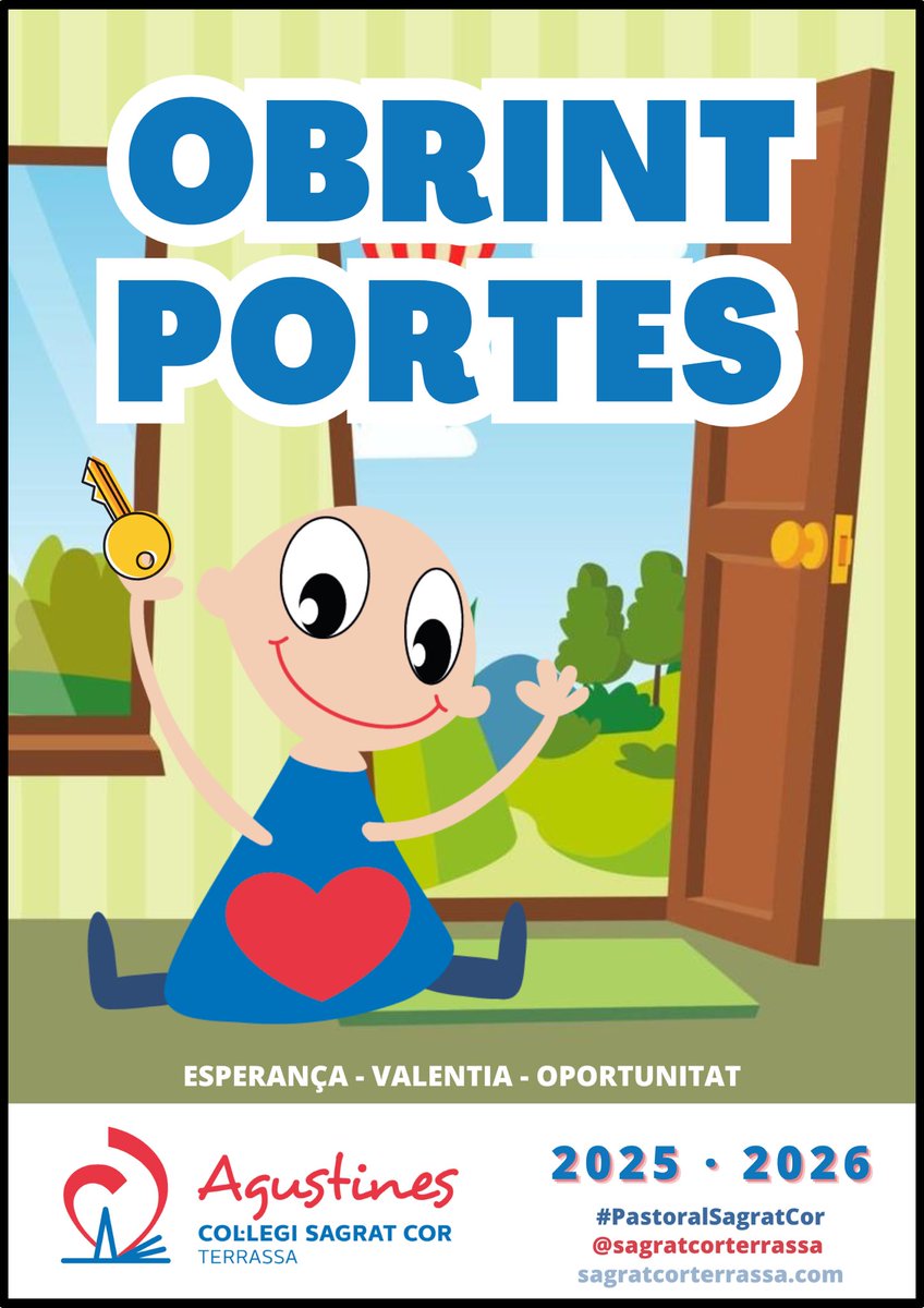 LEMA PASTORAL 25/26🔑 🚪
Obrir portes és un acte de valentia i d’esperança. Un pas cap al que és desconegut amb el cor disposat a rebre el que la vida té per oferir. En cadascuna d’aquestes portes hi ha una oportunitat: l’oportunitat de créixer, de guarir, de creure i d’estimar.