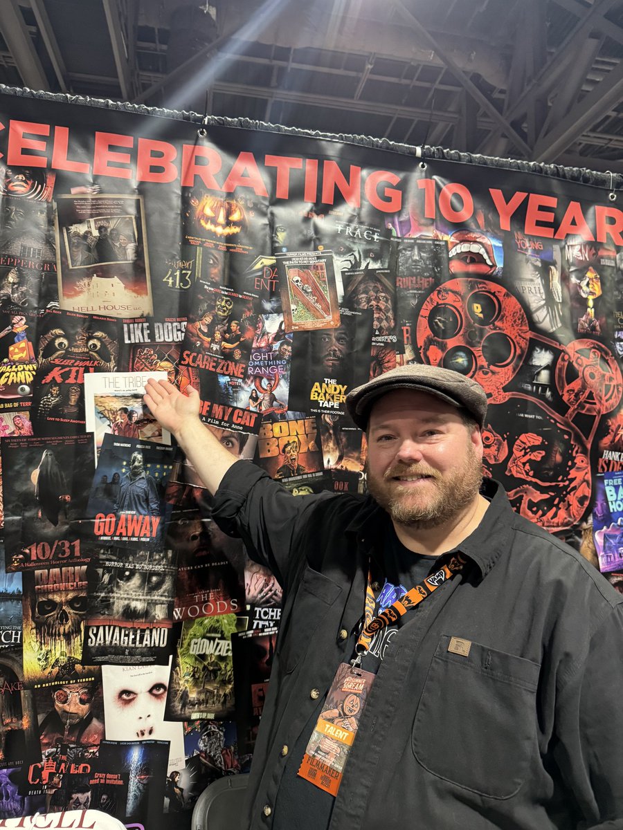 Terror_Films's tweet photo. We Love Our Indie Filmmakers! 🎥

Some #TerrorFilms filmmakers stopped by our booth at #MidsummerScream to support (and see their films represented on our 10-Year Anniversary banner!) https://t.co/9xkE1SABcJ