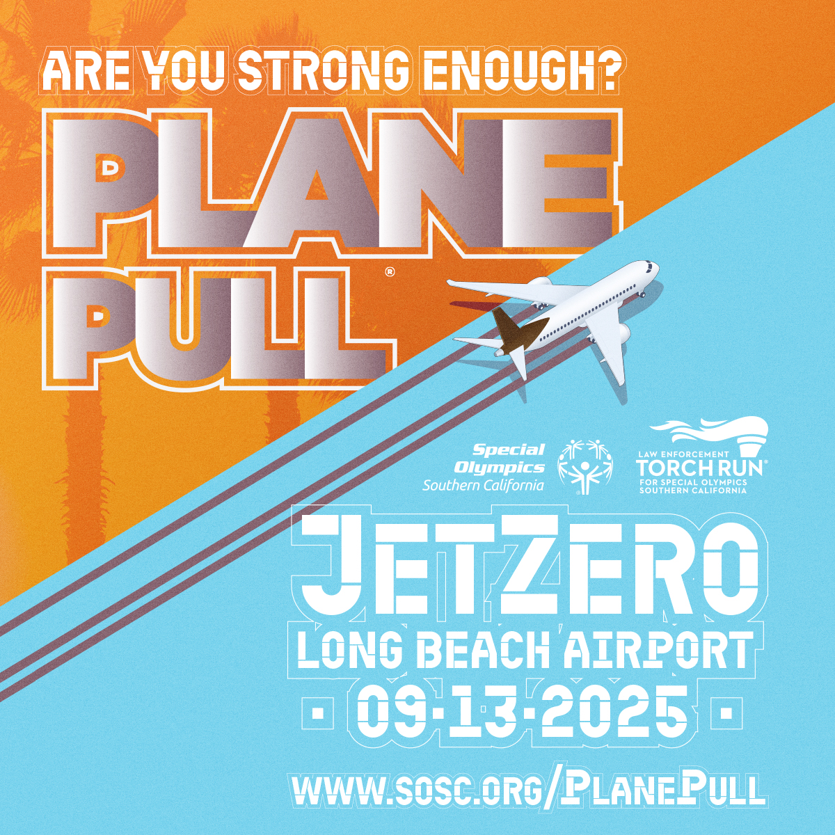 letr4sosc's tweet image. ✈️ Plane Pull is ON 9/13!
Watch teams tug a 124,000-lb plane + enjoy family fun at the new Boarding Lounge by @legends_lb!
🎨 Katten Kid Zone
🎤 Inspiring athlete stories
🍔 Food & games
📍 Free to attend!
🔗 sosc.org/planepull
#PlanePull #WeAreSOSC #LETR4SOSC #FamilyFun
