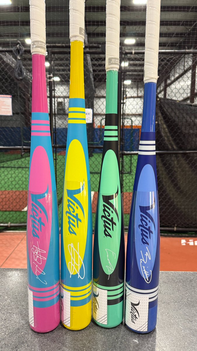 Gov's Training Academy (@govstraining) on Twitter photo The all new Victus Vibe Crayon Editions have arrived! We've got them in BBCOR, USSSA, and USA models! 
Including the Tatis Jr, J Rod, Bobby Witt, and King of Juco versions! Check them out while they last! The all new Victus Vibe Crayon Editions have arrived! We've got them in BBCOR, USSSA, and USA models! 
Including the Tatis Jr, J Rod, Bobby Witt, and King of Juco versions! Check them out while they last!