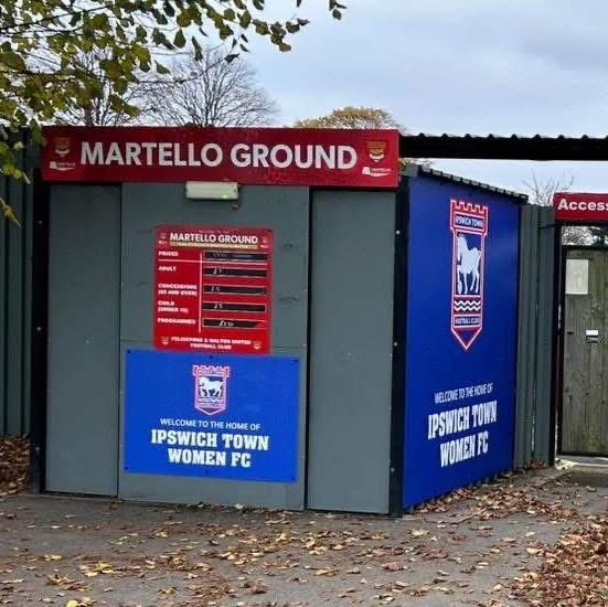We wish <a href="/ITFCWomen/">Ipswich Town FC Women</a> well in their opening WSL2 fixture at Colchester on Sunday.
Back at the Martello Ground we commence hosting of the Women’s U21 side with fixtures against Maidenhead this Sunday and QPR next Sunday.
Doors open at 12.30pm, kick off 2pm.
All matchday facilities
