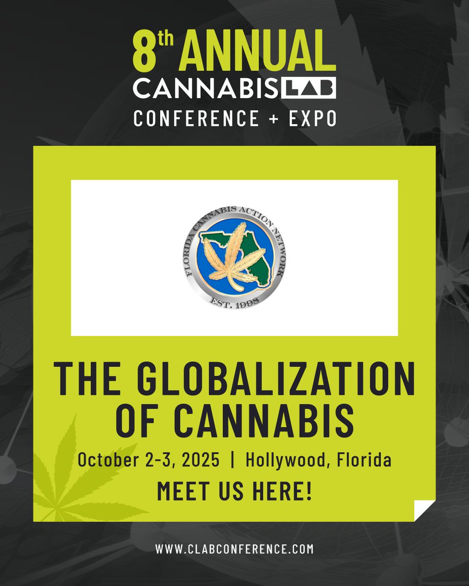 In Florida, we need all the advocacy and support we can get to support the growth of cannabis, which is why we are thankful for all the efforts of our sponsor, Florida Cannabis Action Network, and good friend Jodi James! flcan.org
