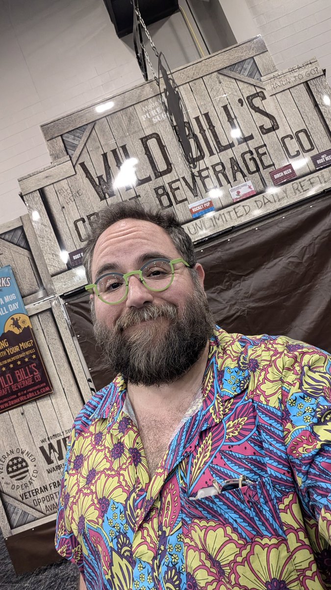 Setting up the Jungle Jim's booth at Horrorhound just in time to see I'm right across from <a href="/WildBillsSoda/">Wild Bill</a> <a href="/mRuddo/">Michael</a>  - a dream come true!