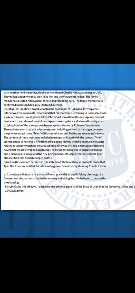 JSweetLI's tweet image. So if these documents are real there’s been a meaningful garbling of information. 

The family member said Kirk spread hate. Not Tyler Robinson himself.