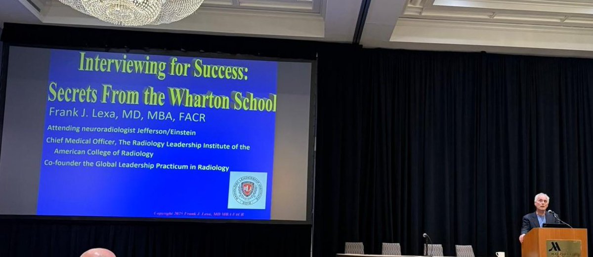 RFS & MSS Pennsylvania Radiological Society (@rfs_mss_parad) on Twitter photo Next up, the renowned Dr. Frank Lexa imparting advice about how to interview for success ✨
<a href="/fjlexa/">Frank J. Lexa MD MBA FACR</a> Next up, the renowned Dr. Frank Lexa imparting advice about how to interview for success ✨
<a href="/fjlexa/">Frank J. Lexa MD MBA FACR</a>