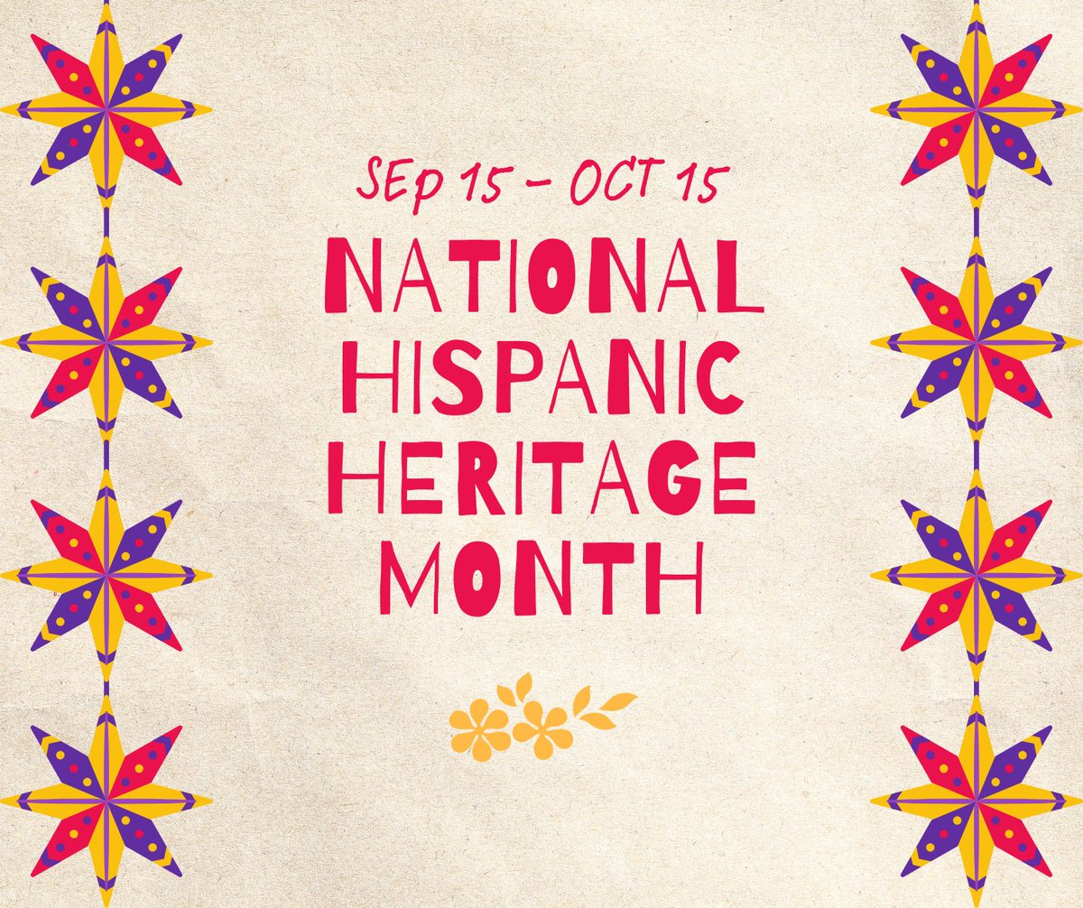 Celebrating National Hispanic Heritage Month! This is a time to recognize the incredible contributions and rich cultures of Hispanic and Latino Americans who have positively influenced and enriched our nation.