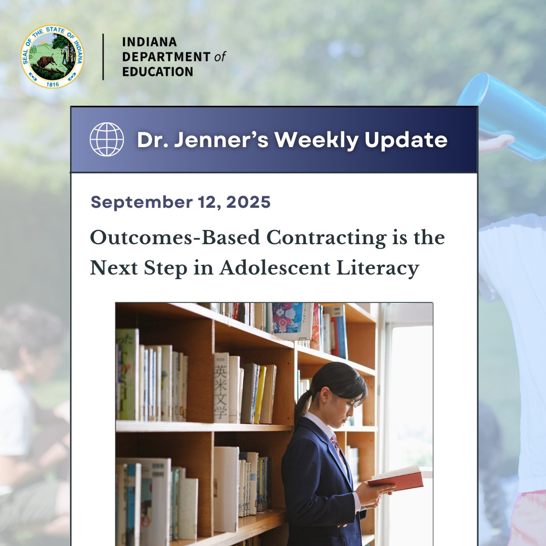 📝After huge gains in early literacy, we must also keep the urgency for middle school students. To help do so, we will pilot an outcomes-based contracting model that sets clear expectations and incentives for student growth. Read more in the weekly update: bit.ly/42d4j15