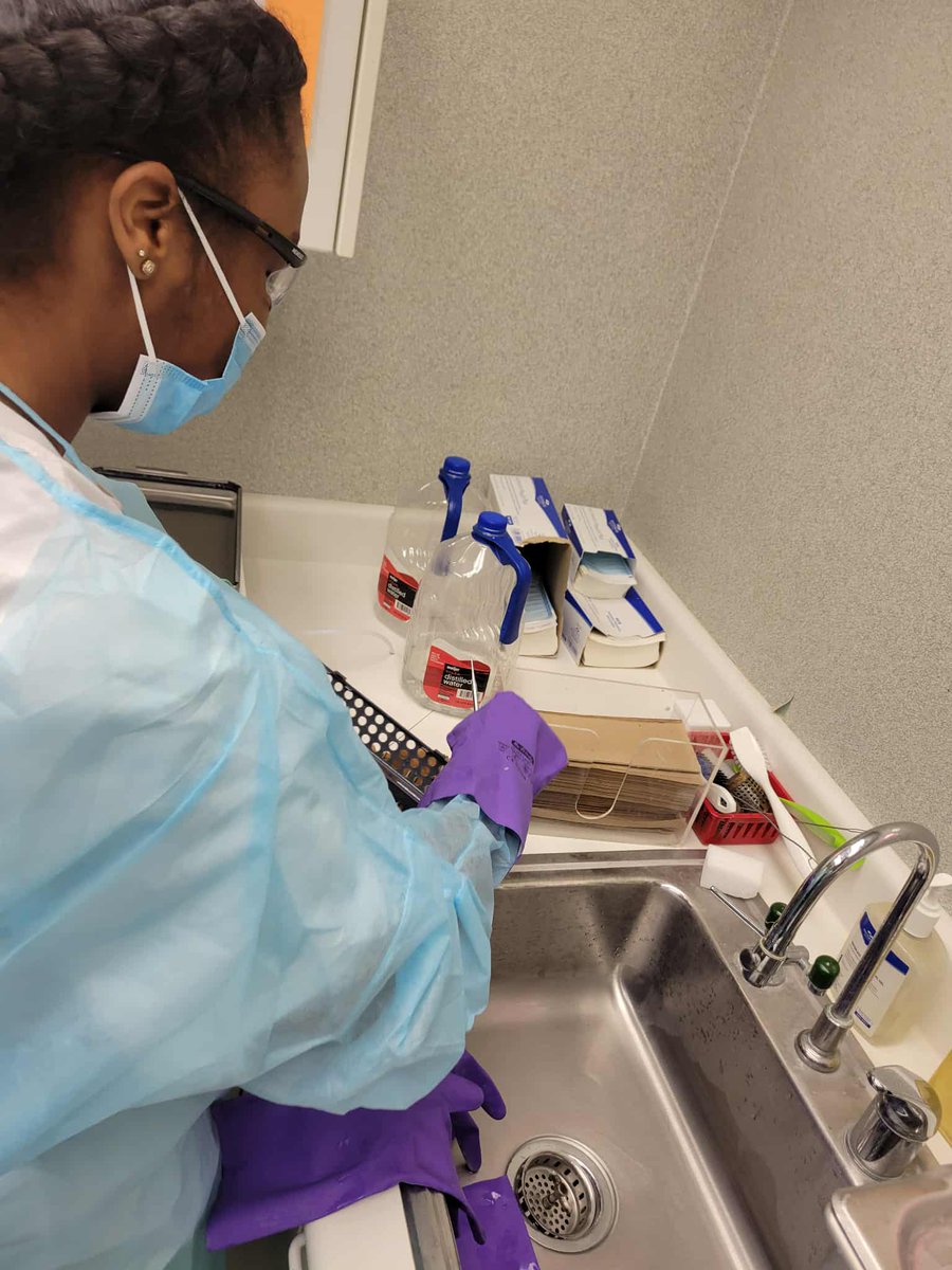 🦷It all starts with a clean unit. Our future dentists are getting hands-on with instrument sterilization, the key to a healthy smile.