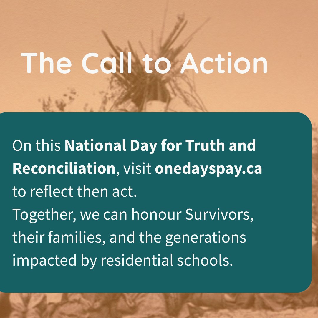 10 years later, 37% of the TRC’s Calls to Action are NOT STARTED or STALLED. Reconciliation needs action from all of us. This Sept 30, honour survivors: be informed, speak up, take action. Reflect &amp; act → onedayspay.ca