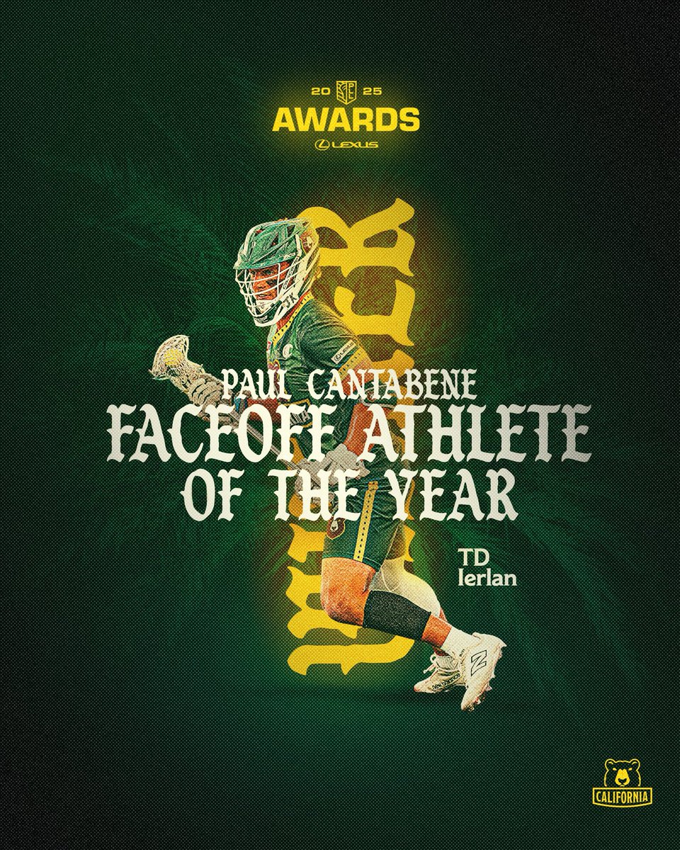 About time 😤

Your 2025 Paul Cantabene Faceoff Athlete of the Year: TD Ierlan!