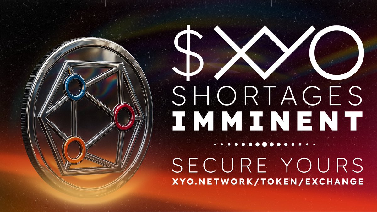 You know what to do 👉 xyo.network/token/exchange $XYO