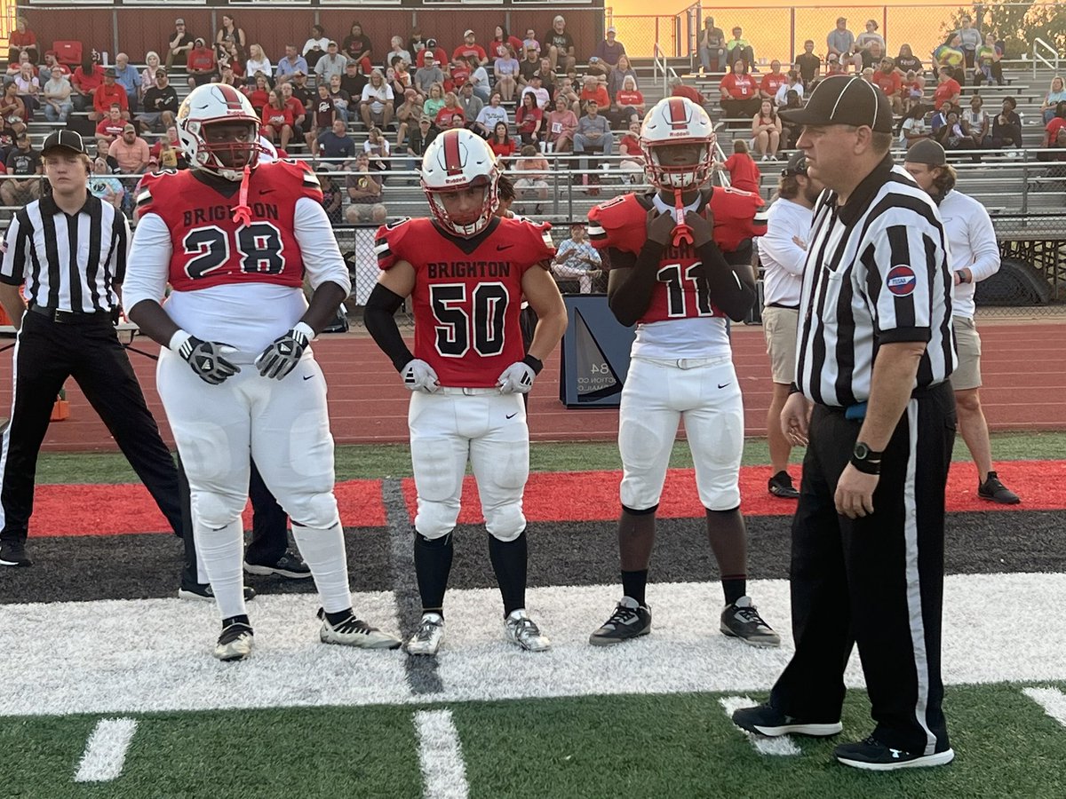 Captains for tonight’s game are number 28, Al Rogers, #50 Ethan Finley, and 11, Andre Wynn. #BHSvCHS