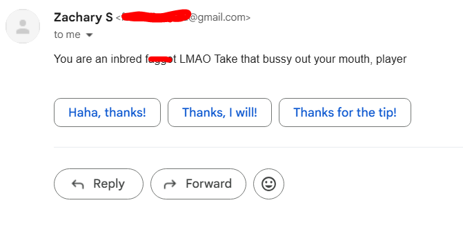 saltydkdan's tweet photo. Gmail auto-responses are killing it today https://t.co/ZJx8jc5UxO