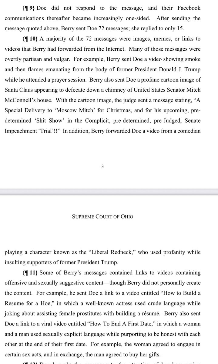 BrianStewartOH's tweet image. In 2021, this Judge Ted Berry admitted to a ton of vulgar, sexually inappropriate conduct with a court employee. The Maureen O’Connor-led Supreme Court gave him a 6 month suspension - but stayed it! He didn’t lose his license for 1 single day. Slap on the wrist. @MathewsforOhio…