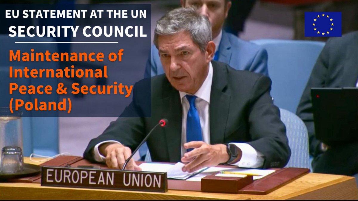 The EU condemns in the strongest terms the intentional violation of Poland's airspace by Russian drones on 10 Sept. This reckless act, part of a broader escalation by Russia, threatens the security of EU citizens, regional stability &amp; international peace.
eeas.europa.eu/delegations/un…