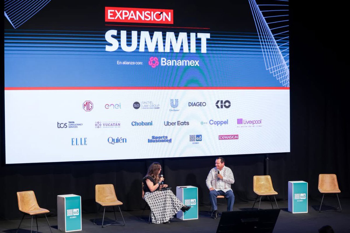 🌎 Yucatán presente en el Expansión CEO Summit.

El Gobernador <a href="/huachodiazmena/">Joaquín Díaz Mena</a> presentó proyectos estratégicos que impulsan innovación y crecimiento, consolidando a nuestro estado como referente nacional. 🚀💼
