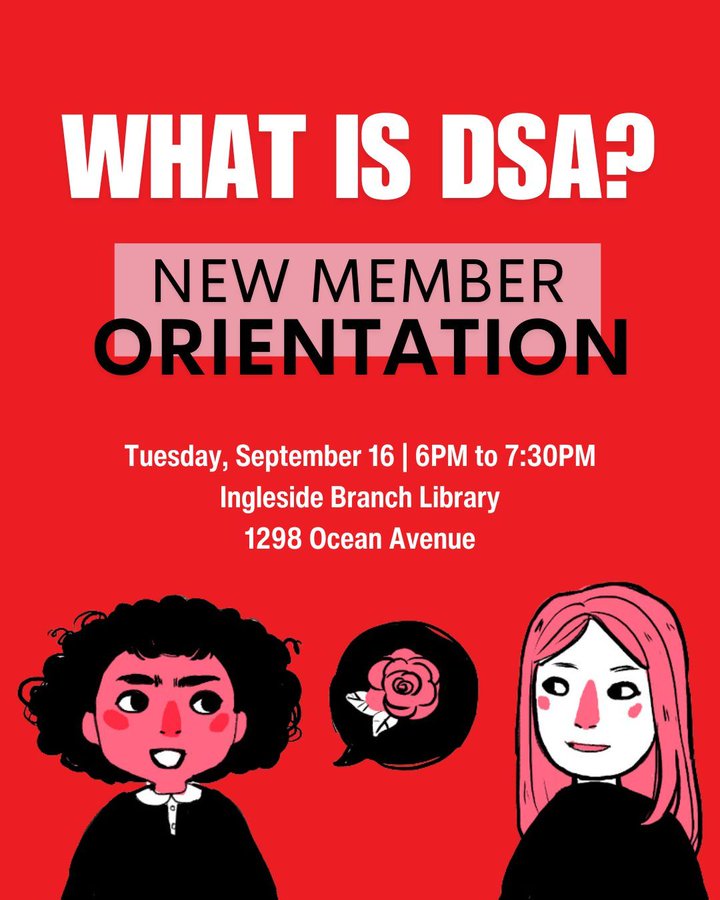 DSA new member orientation @ Ingleside Public Library