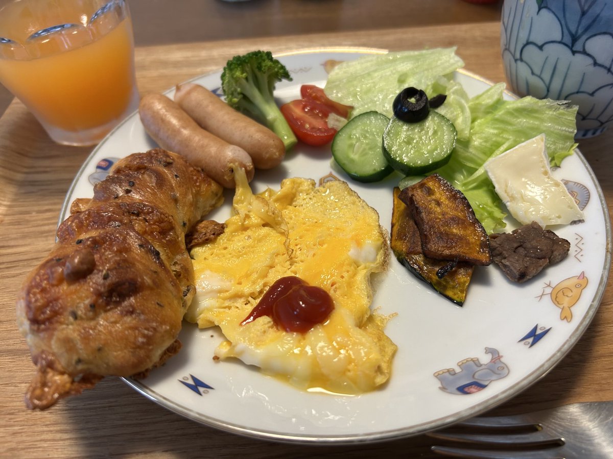 朝ご飯。
喜んでもらえました！