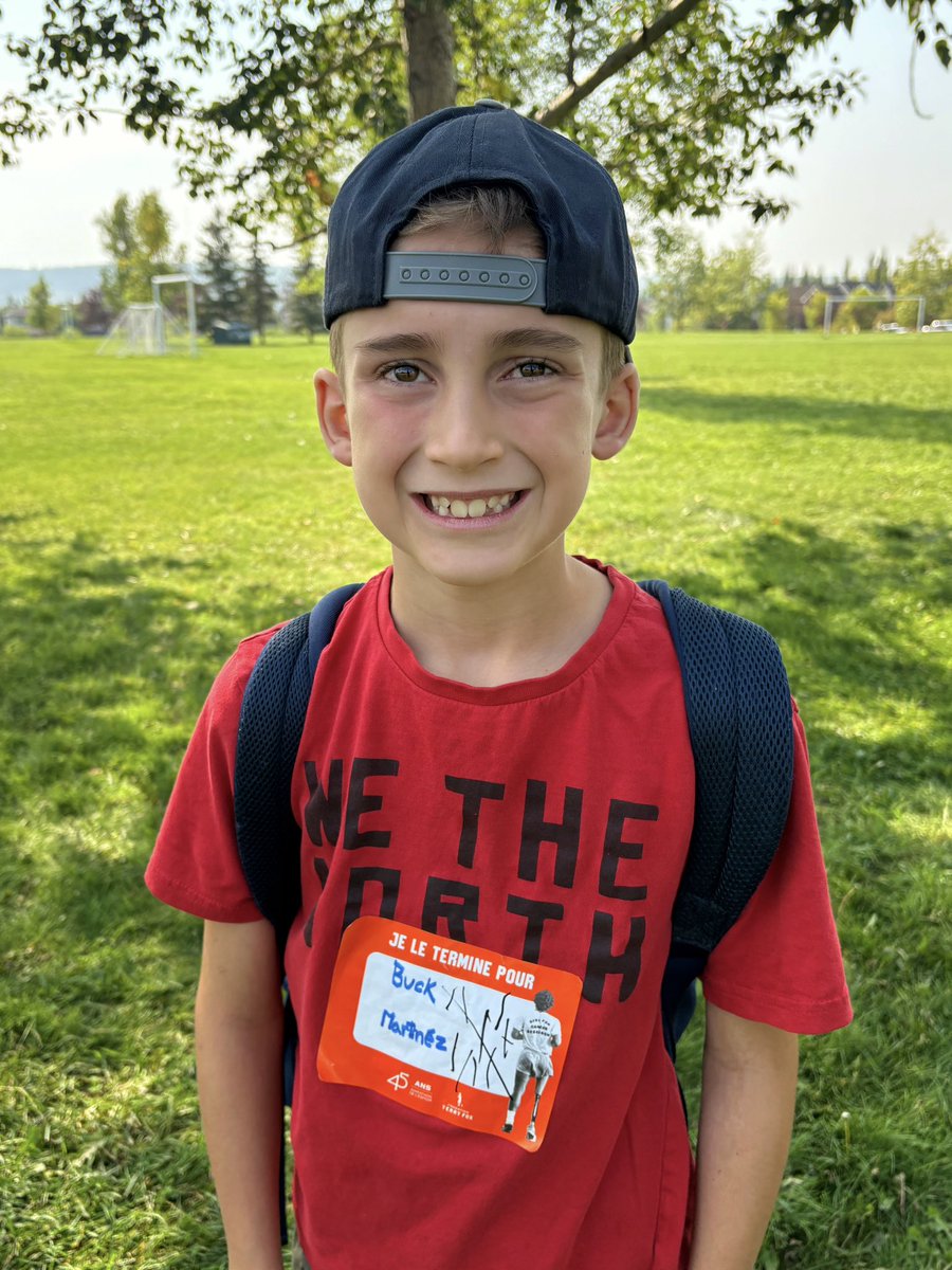 bluejaysart's tweet photo. Our little guy chose to run for @BlueJays broadcaster Buck Martinez today in the school #TerryFoxRun !!!

#LightsUpLetsGo #BlueJays https://t.co/gllpqoF2vg