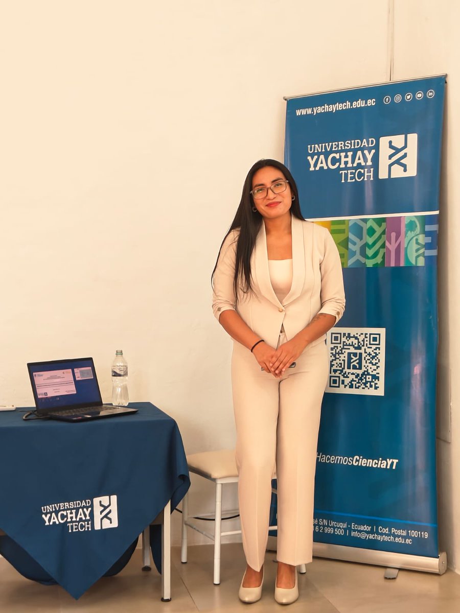 Felicitamos a nuestra egresada en Ingeniería en Nanotecnología Johana Pilicita por la defensa de su tesis para obtener el título de Magister en Ciencias Químicas con Mención en Ciencia e Ingeniería de los Materiales en <a href="/UniYachayTech/">Universidad Yachay Tech</a>